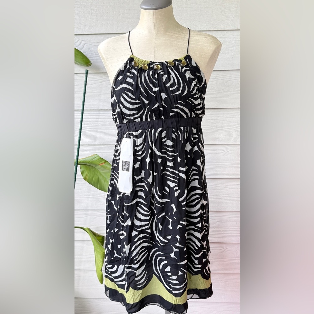 Nicole Miller Y2K‎ Halter Silk Mini Dress – Women’s S (BNWT)